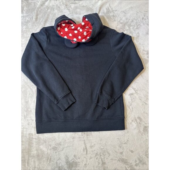 Women’s Disney Parks Minnie mouse Full Zip hoodie black red white Drawstring XL - Picture 11 of 13